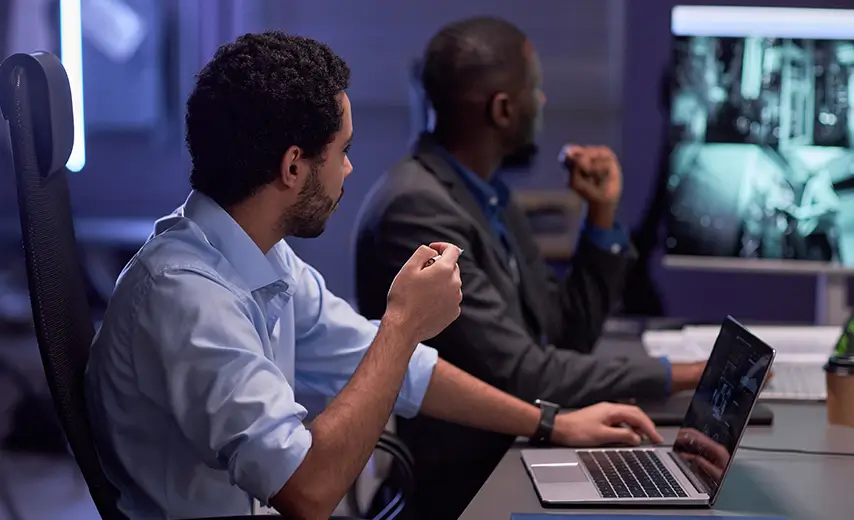 Padiock Keys and Laptop Keyboard Cyber Security